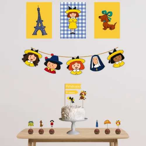 Kit Festa / Decoração Tema Madeline (Personalizável)