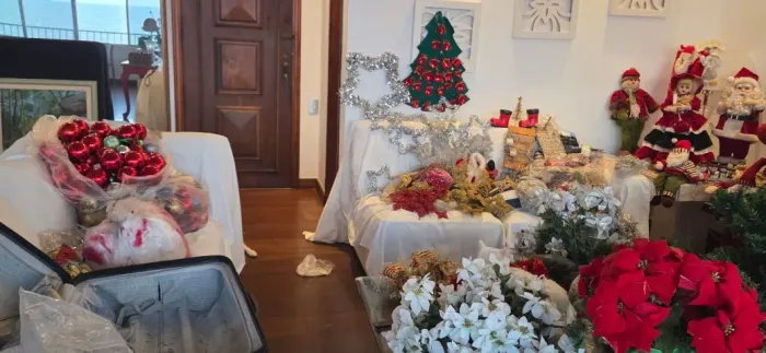 Enfeites de Natal completo