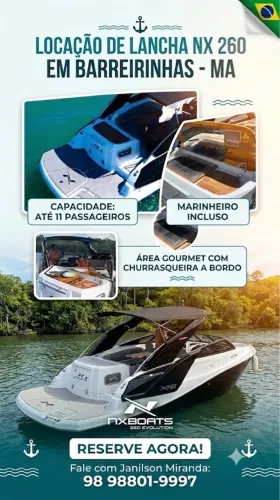 Aluguel de lancha em barreirinhas