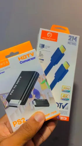 KIT PLAY 2 - Adaptador Hdmi + Cabo Hdmi 2 metros