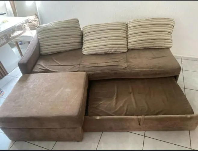 SOFÁ CAMA 3 LUGARES R$ 150,00