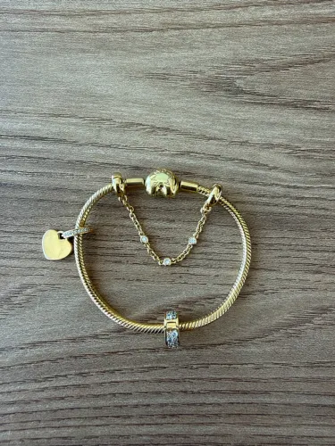 Pulseira Pandora banhada a ouro 14k