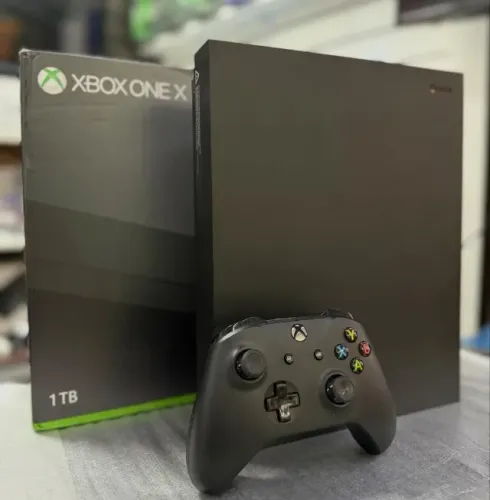 Xbox One X 4K 1Tb de armazenamento 1 Ou 2 controle novo com caixa e acessórios