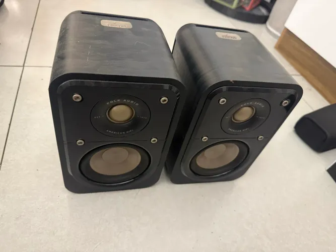 Caixas Satélite Polk, ideal para Surround S10 Signature