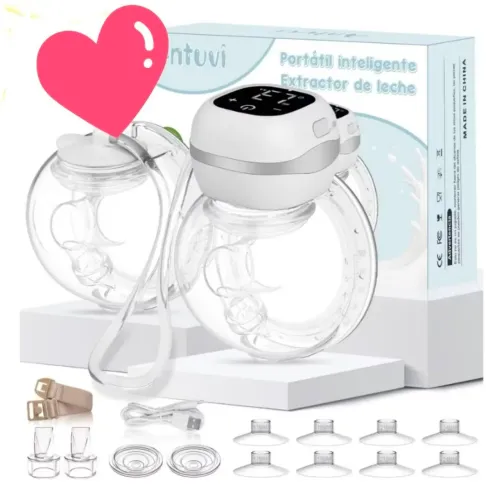 Bomba Extratora Dupla De Leite Materno Sem Fio Vestível Hands Free + Brinde