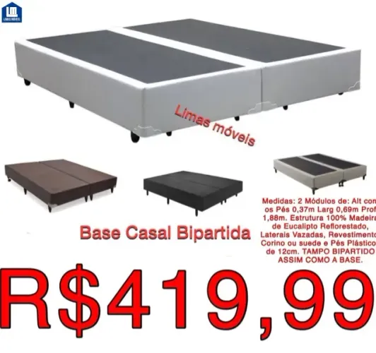 Base Casal bipartida - exclusividade em bsb