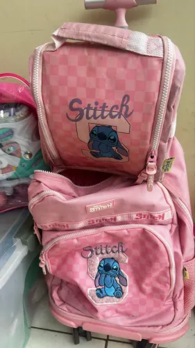 Mochila Rosa stich 