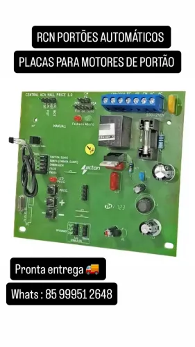 PLACAS MOTORES PORTÃO 