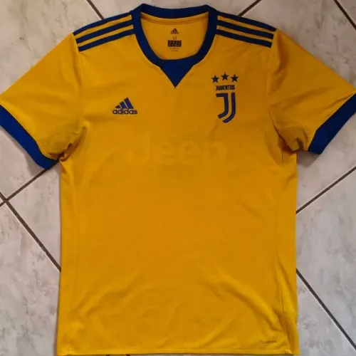 camisa original 2017 2018 juventus turim itália amarela adidas tamanho m