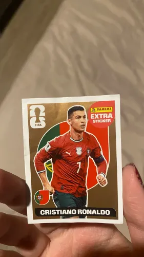 Figurinha copa cristiano ronaldo bronze