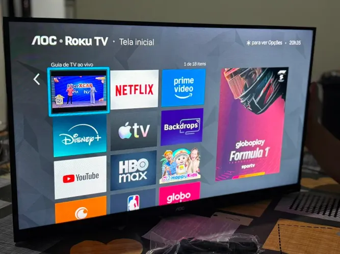 tv smart 32 polegadas na caixa