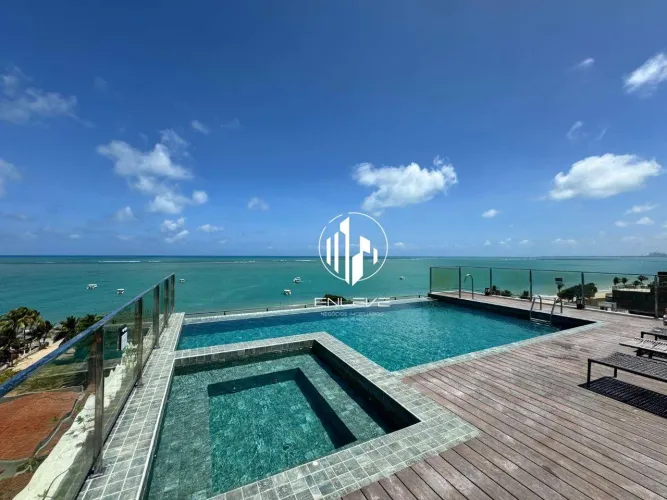 Apartamento Novo com 03 Quartos à Beira Mar da Praia de Camboinha