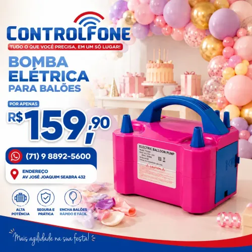 Bomba elétrica p/ balões