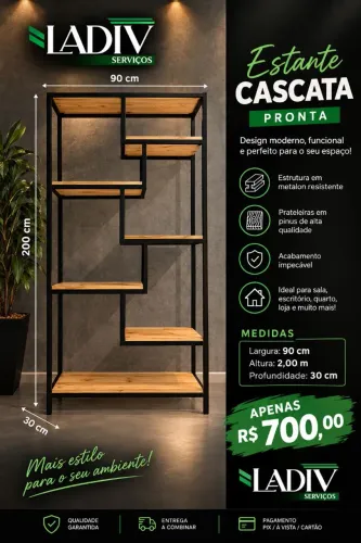 Estante salão PRONTA