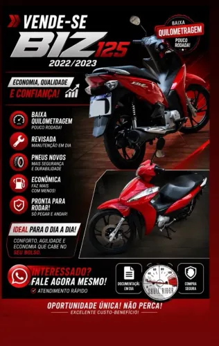 Vendo uma biz ano 2022 modelo 2023.