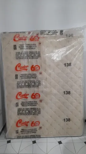 Colchão de Casal Semi-Novo SleepMax Castor 188x138x15 D28.