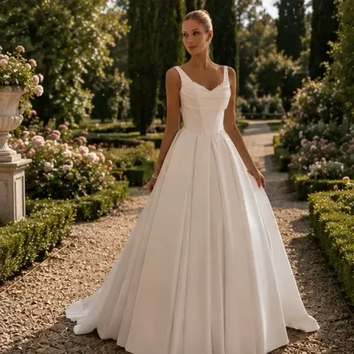 vestido de noiva branco com pérolas - novo - tamanho p