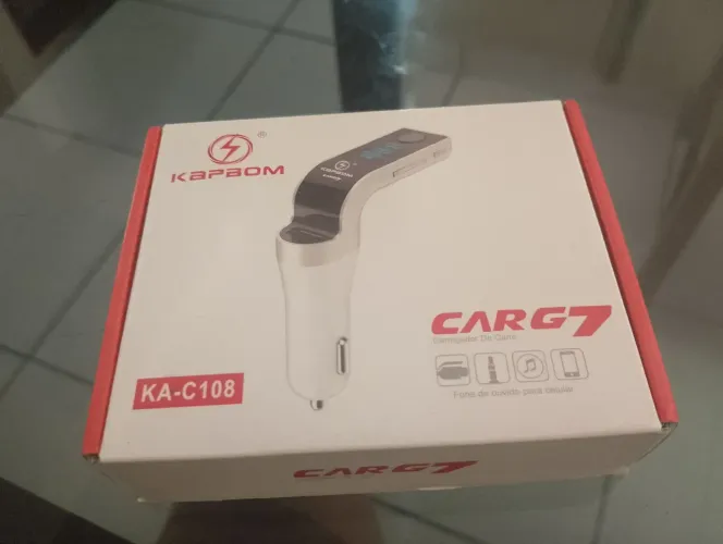 Receptor Transmissor Veicular Com Bluetooth Fm Mp3 Usb Pendr