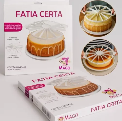 Fatia Certa Mago - Corte Bolos E Tortas Em Fatias Iguais Perfeitas