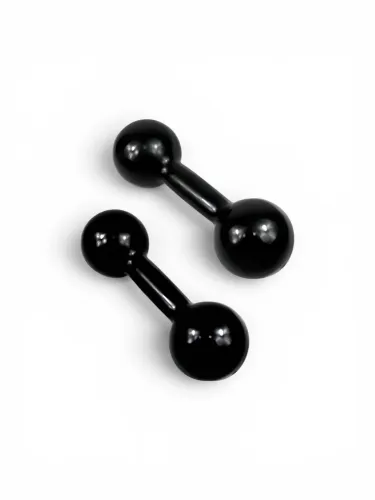 Par Halter bola emborrachado 1 kg academia musculação