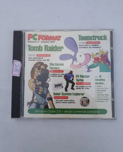 cd de jogo pc format tomb raider toonstruck fx fighter e+ 40c