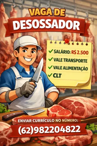 Auxiliar de açougueiro/desossador