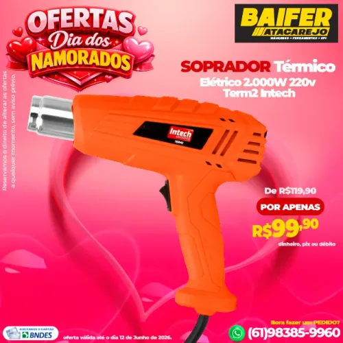 Soprador Térmico 2.000W 220v Term2 Intech
