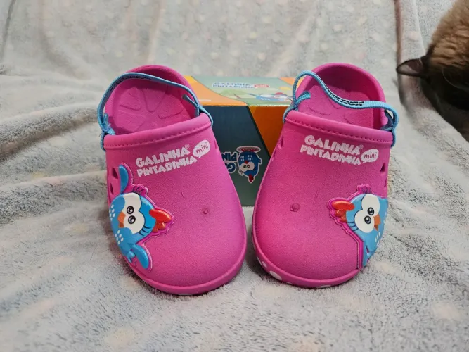 Babuche Infantil Grendene Kids Galinha Pintadinha Rosa