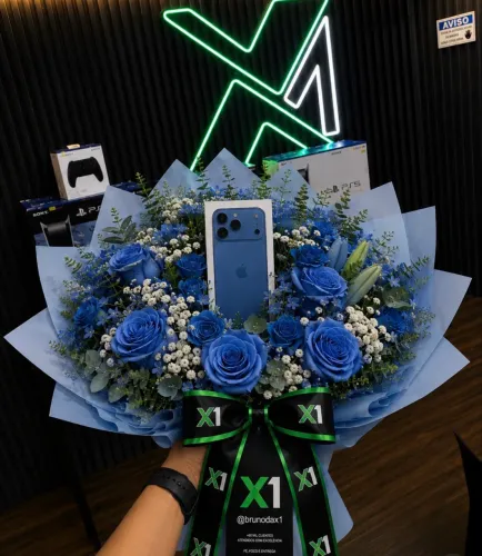 iPhone 17 pro Max azul, barato