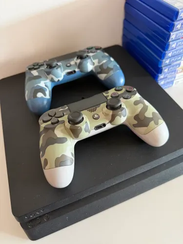 PS4 slim 1 tb com 10 jogos