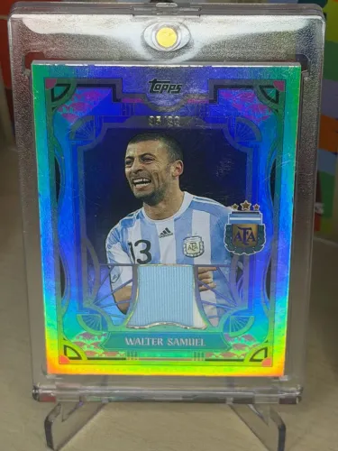 Card Topps Argentina 2024 Walter Samuel Relic Numerado 95/99