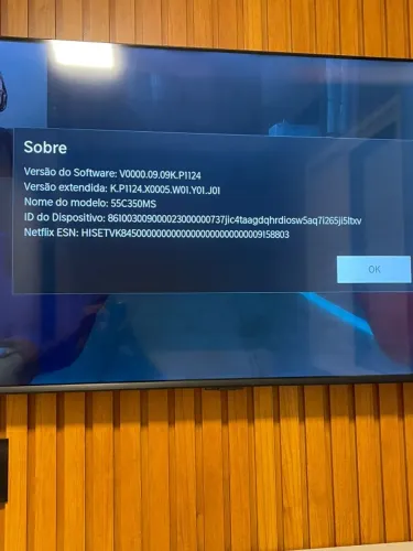 Smart TV DLED 55" 4K Toshiba 55C350MS VIDAA 3 HDMI 2 USB Wi-Fi 