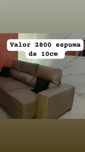 Sofá retratil e reclinável
