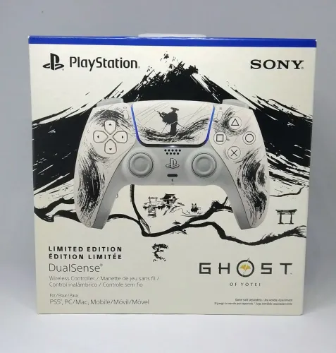 Controle de ps5 Ghost of Yotei preto limited edition 