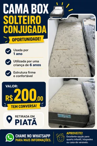 Cama Box solteirão 