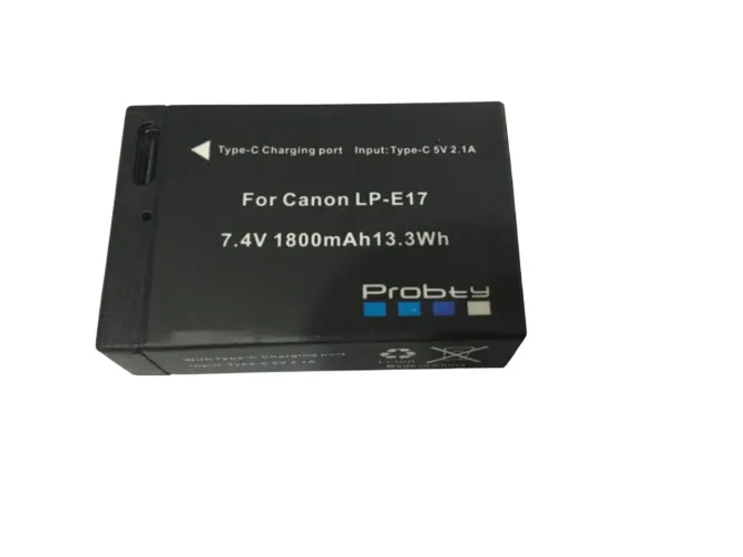 Bateria Lp-E17 Tipo USB-C Para Câmeras Canon R100 R10 Rp T6I Sl2 Sl3 T7i R8 Frete Grátis
