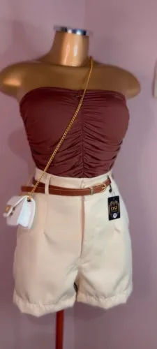 short alfaiataria feminino do 36 ao 46