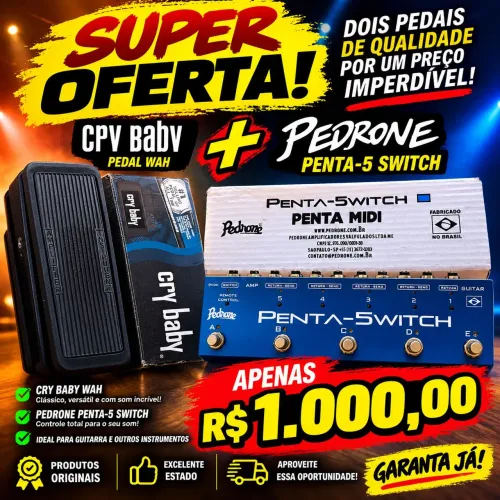 Penta switch e crybaby em oferta