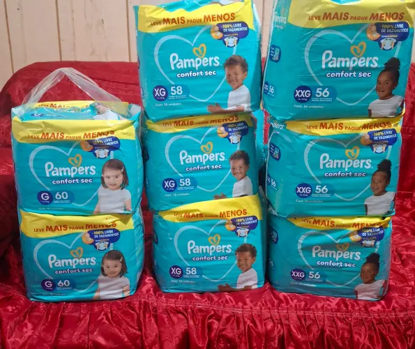 Fralda pampers confortSec xxg xg g 