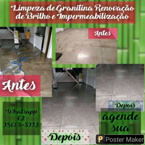 Limpeza de Granitina e Renovacao de brilho imperbilizaçao