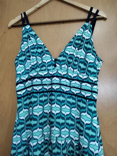 Vestido longo estampado