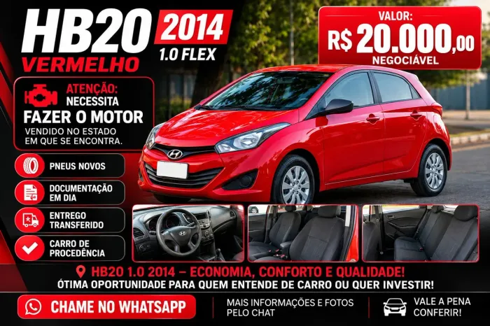 Hyundai HB20 Comf./c.plus/c.style 1.0 Flex 12V 2014