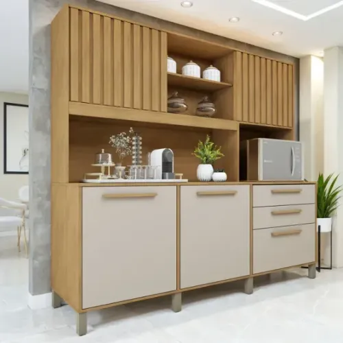 Armário De Cozinha Diamante Off White