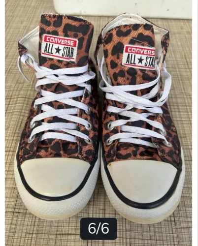tênis Converse Chuck Taylor All Star com estampa de leopardo número 37
