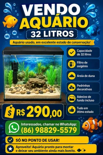 Aquário 32 litros