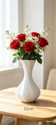 Vasos decorativos 3d em pla, nao acompanha flores