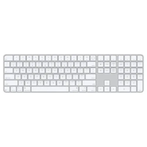 Magic Keyboard com Touch ID e teclado numérico (USB-C) - Inglês - Teclas brancas - Novo