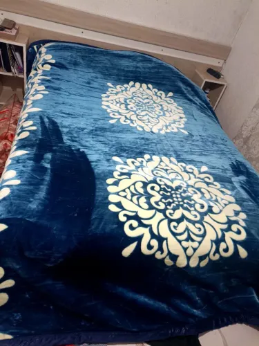 R$259.99 cobertor casal azul cobertor kamamya novo 2.40x2
