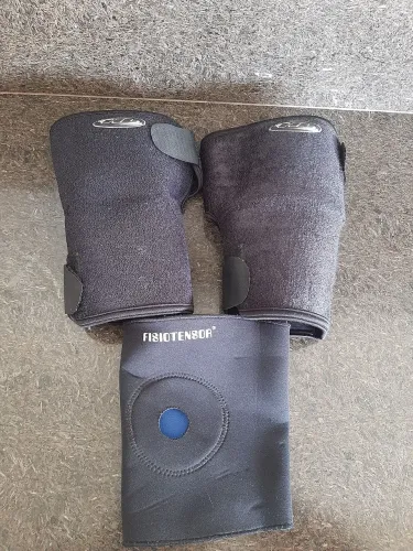 Kit três joelheiras ortopédicas