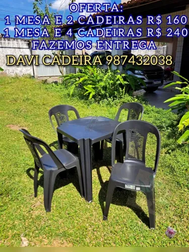 JOGO DE MESA E CADEIRA NXJDMD PARA DJD FAMILIA 